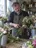 A florist at his workbench.