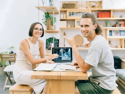 A small team at work